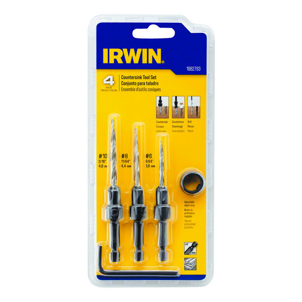 Irwin Countersink Set 4Pc Irwn 1882793